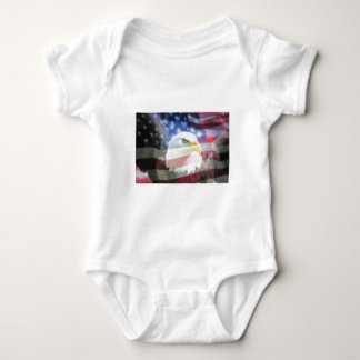 Amerikanischer nationaler Patriotismus. Die Flagge Baby Strampler