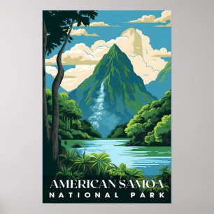 Amerikanischer Nationalpark Samoa Naturschutzgebie Poster