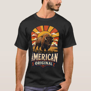 Amerikanischer Original Vintage Büffel Bison T-Shirt