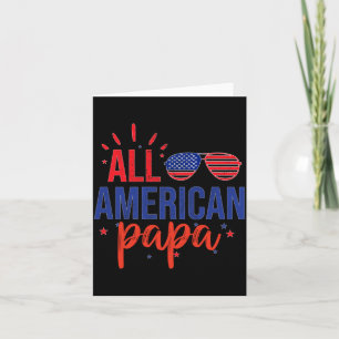 Amerikanischer Papa 4. Juli Sonnenbrille Familie Karte