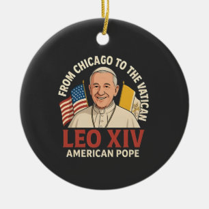 Amerikanischer Papst Leo Katholische Kirche Christ Keramik Ornament