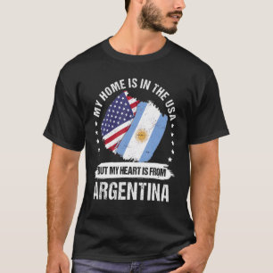 Amerikanischer Patriot Argentinische Flagge Amerik T-Shirt
