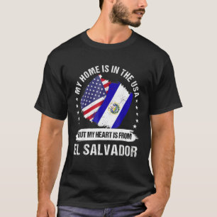 Amerikanischer Patriot El Salvador-Flagge Amerikan T-Shirt