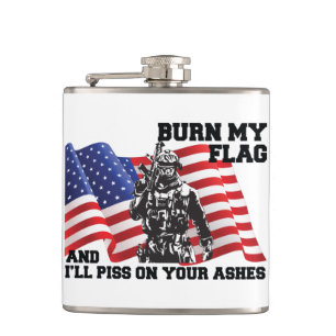 Amerikanischer Patriot  Flachmann