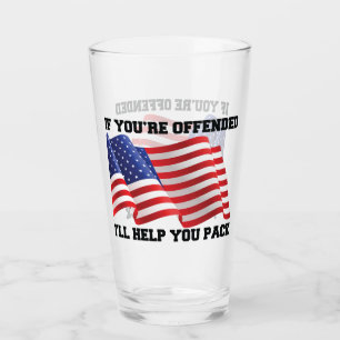 Amerikanischer Patriot Glas