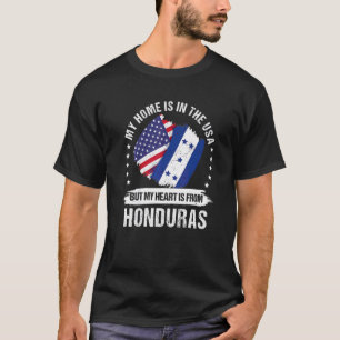 Amerikanischer Patriot Honduras-Flagge Amerikanisc T-Shirt