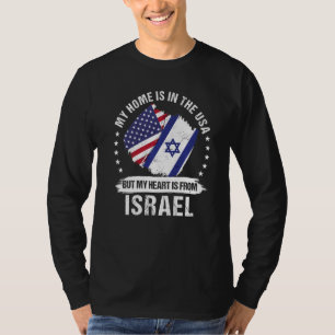 Amerikanischer Patriot Israel Flaggen Amerikanisch T-Shirt