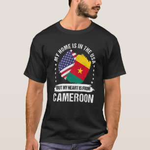Amerikanischer Patriot Kamerun Flaggenstaat Amerik T-Shirt