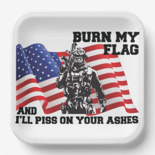 Amerikanischer Patriot Pappteller