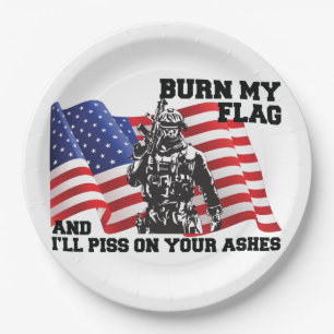 Amerikanischer Patriot  Pappteller