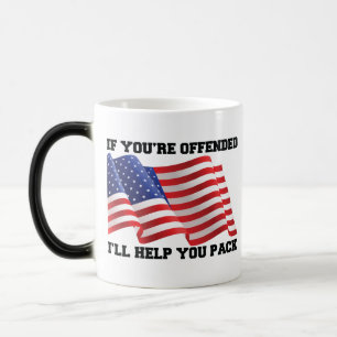 Amerikanischer Patriot Verwandlungstasse