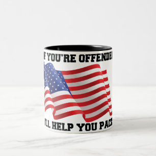 Amerikanischer Patriot Zweifarbige Tasse