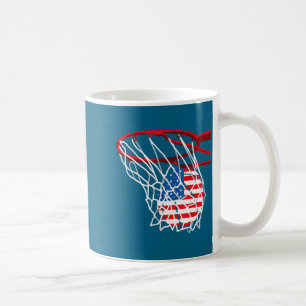 Amerikanischer Patriotischer Basketball 4. Juli US Kaffeetasse