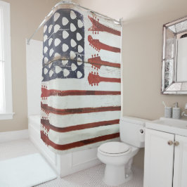 amerikanischer patriotischer duschvorhang