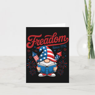 Amerikanischer patriotischer Gnom 1776 Freadom Feu Karte