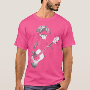 Amerikanischer Pitbull spielt Gitarre - Lustiger G T-Shirt
