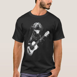 Amerikanischer Pitbull spielt Gitarre - Lustiger G T-Shirt