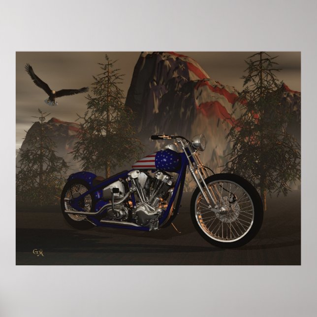 "AMERIKANISCHER PRIDE" POSTER (Vorne)