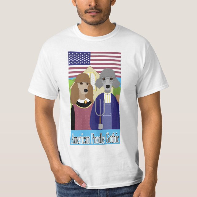 Amerikanischer Pudel gotisch T-Shirt (Vorderseite)