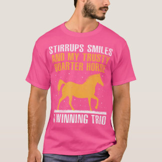 Amerikanischer Quarter Horse-Besitzer Pferdereiten T-Shirt