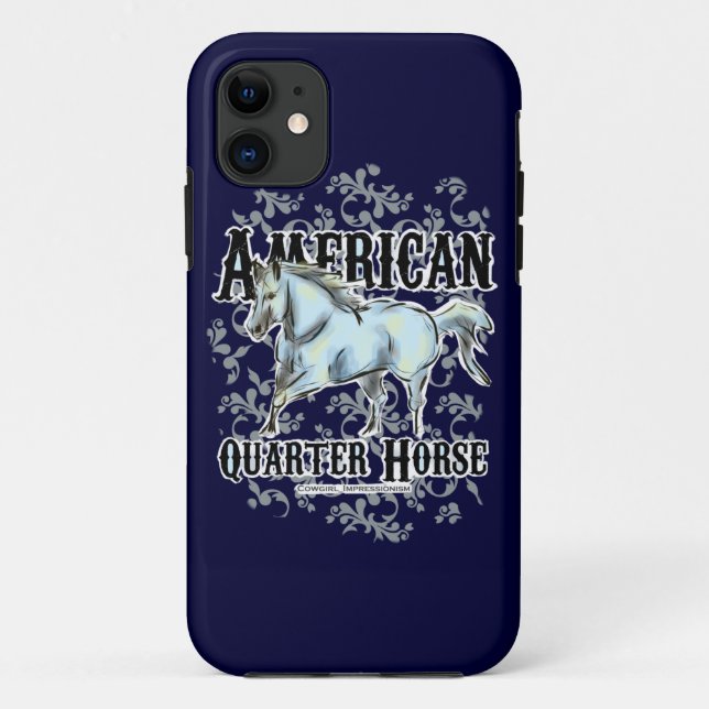Amerikanischer Quarterhorse Case-Mate iPhone Hülle (Rückseite)