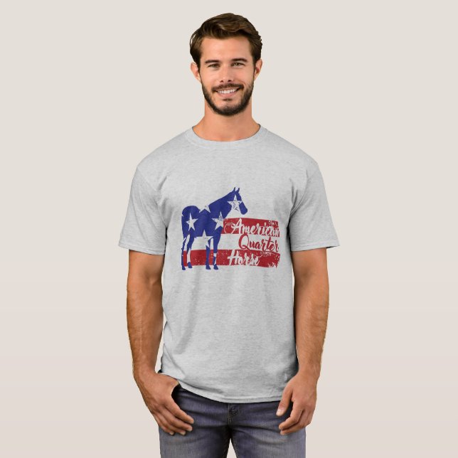 Amerikanischer Quarterhorse T-Shirt (Vorne ganz)