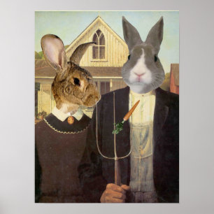 AMERIKANISCHER RABBIT POSTER
