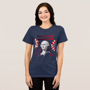 Amerikanischer revolutionärer Motto solide Navy Tri-Blend Shirt