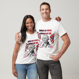 Amerikanischer revolutionärer Motto weiß T-Shirt