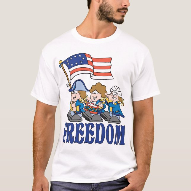 Amerikanischer Revolutionärs-Kriegs-Pfeife und T-Shirt (Vorderseite)