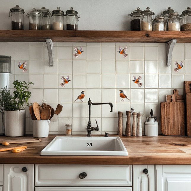 Amerikanischer Robin Fliese (Von Creator hochgeladen)