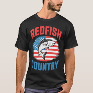 Amerikanischer Rotbarsch Und Freiheit - Patriotisc T-Shirt