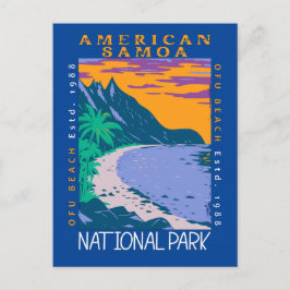 Amerikanischer Samoa-Nationalpark Ofu Strand gestö Postkarte
