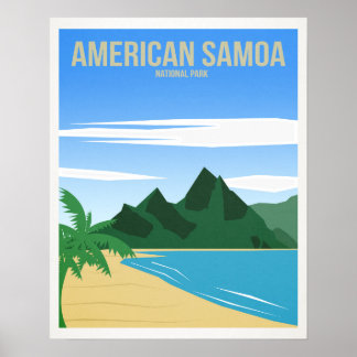 Amerikanischer Samoa-Nationalpark Poster