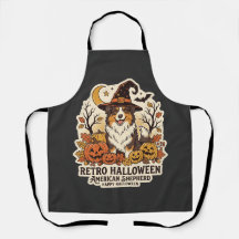 Amerikanischer Schäferhund Halloween Retro Hundeli