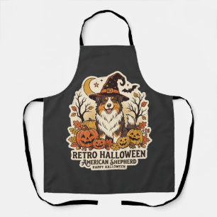 Amerikanischer Schäferhund Halloween Retro Hundeli Schürze