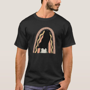 Amerikanischer Schafhund mit Regenbogen T-Shirt