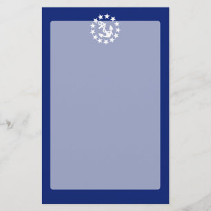 Amerikanischer Seeyacht-Flaggen-Marine-Blau-Dekor Briefpapier
