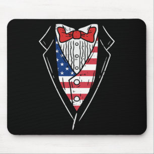 Amerikanischer Smoking-Anzug Lustiger 4. Juli Patr Mousepad