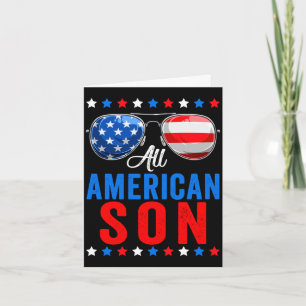 Amerikanischer Sohn 4. Juli Gedenktag passend Karte