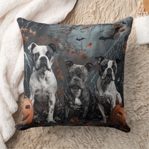 Amerikanischer Staffordshire Halloween Nacht Hund Kissen