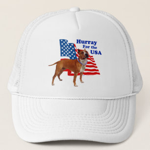 Amerikanischer Staffordshire Terrier USA Truckerkappe