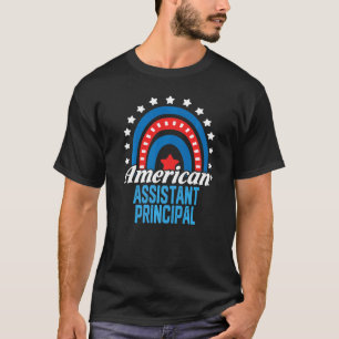 Amerikanischer stellvertretender Schulleiter Regen T-Shirt