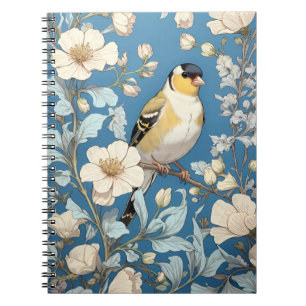Amerikanischer Stieglitz William Morris Inspiriert Notizblock