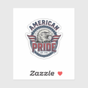 Amerikanischer Stolz Adler Vintage Patriotisches D Aufkleber