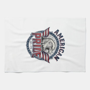 Amerikanischer Stolz Adler Vintage Patriotisches D Geschirrtuch