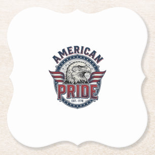 Amerikanischer Stolz Adler Vintage Patriotisches D Untersetzer