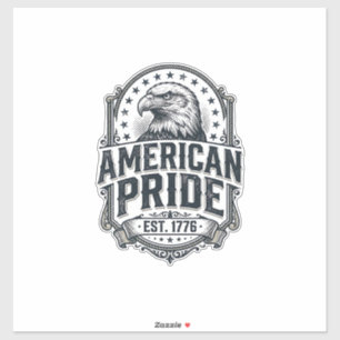 Amerikanischer Stolz Adler Vintage Patriotisches S Aufkleber