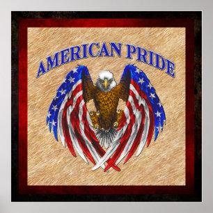 Amerikanischer Stolz Eagle Poster
