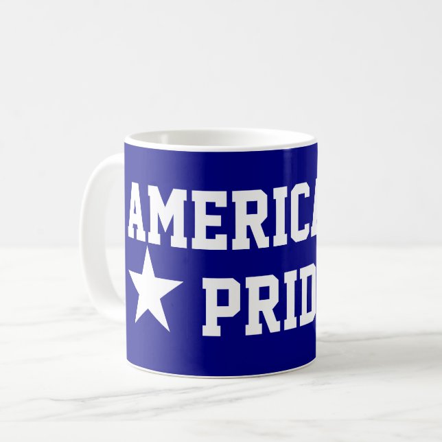 amerikanischer Stolz Kaffeetasse (Vorderseite Links)